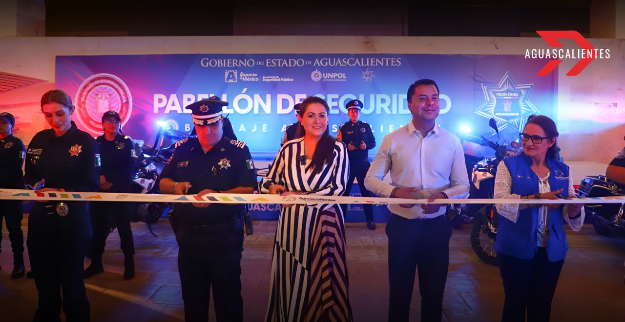 Feria de San Marcos 2025. Tere Jiménez inaugura el Pabellón de Seguridad 'Blindaje Aguascalientes'