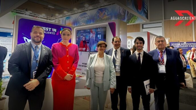 La industria aeroespacial de Aguascalientes participa en feria de París