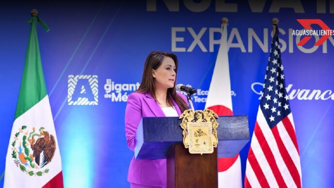 Tere Jiménez encabezó la inauguración de la expansión de la planta japonesa Advanced Composites México